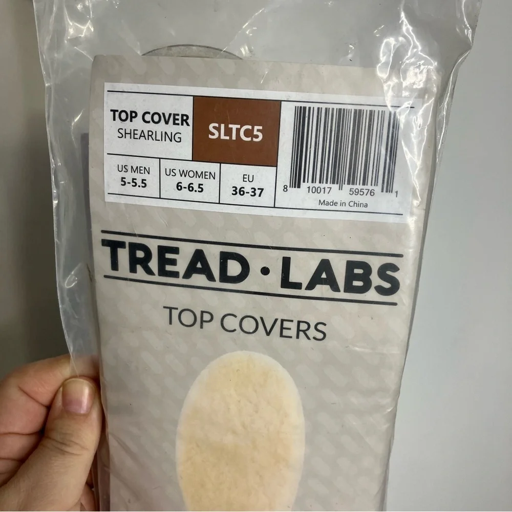 Tread Labs shearling‎ insoles women’s size 6-6.5 New in package